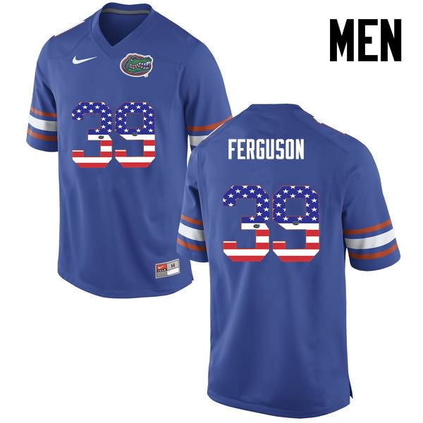 NCAA Florida Gators Ryan Ferguson Men's #39 USA Flag Fashion Nike Blue Stitched Authentic College Football Jersey JMH7264KY